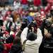 Ohio State 2002 championship head coach Jim Tressel and his team are celebrated on Saturday. Daniel Brenner I AnnArbor.com